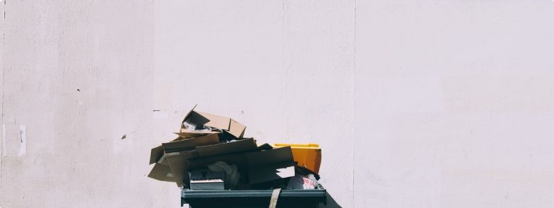 Full trash before Junk pick up trash