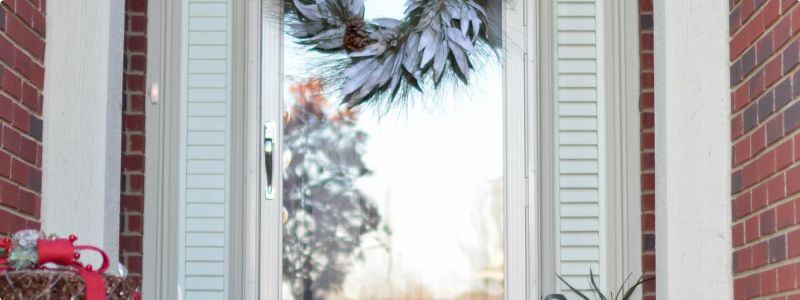 Beautiful glass front door, after door replacement